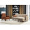 Beige Sofa Set with Corner Sofa & Wing Chair, Metal/Wood Frame, Corner Sofa: 85.0 x 33.9 x 51.2 in, Wing Chair: 29.5 x 40.2 x 31.5 in | 26 DNS Sponge Cushions, Durable Plastic Legs | Stylish & Comfortable Living Room Furniture