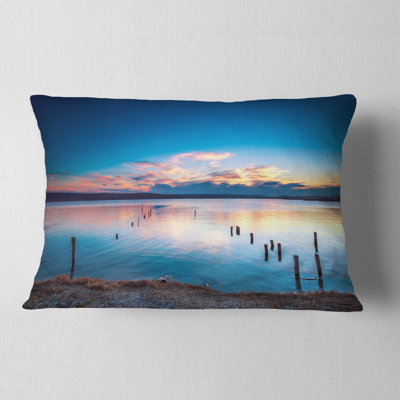 Coussin lombaire ciel et eaux brillante shore