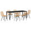 Eliezel 6 - Person Patio Dining Set with Rectangular Table-1553723415