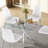 Glass Top Metal Base Dining Table-333366490
