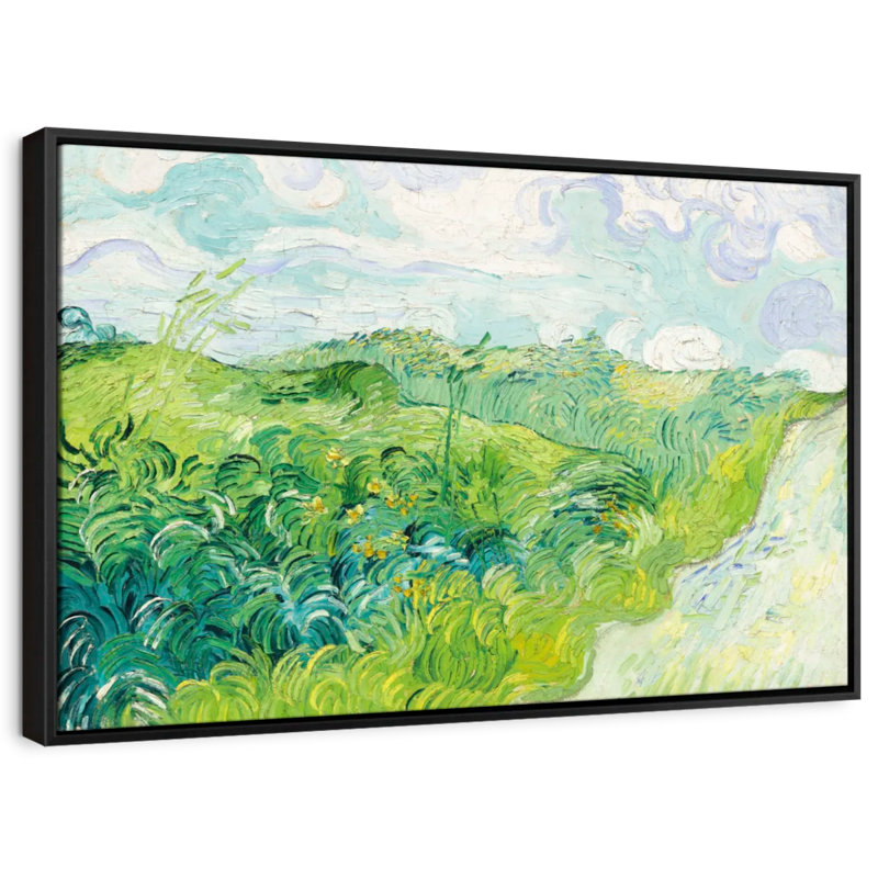 Green Wheat Fields Auvers Canvas Print