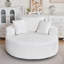 Fauteuil demi-tonneau pivotant en chenille-332416682