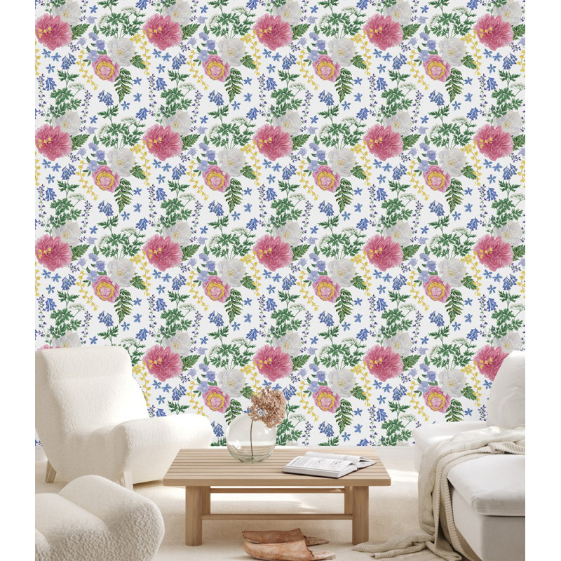 Floral Tile, 2.08' W x 10.42' L