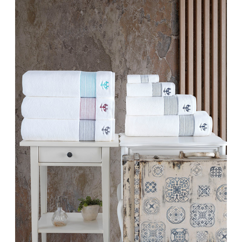 Turkish Cotton Midweight Hand Towel, Sea Glass