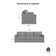 Flex Square Arm Modular Sofa with Reversible Cushions