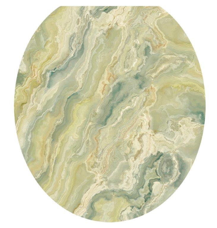 Décalcomanie de siège de toilette Onyx Stone, Rond