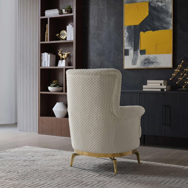 Chaise de style moderne, Crème ABS