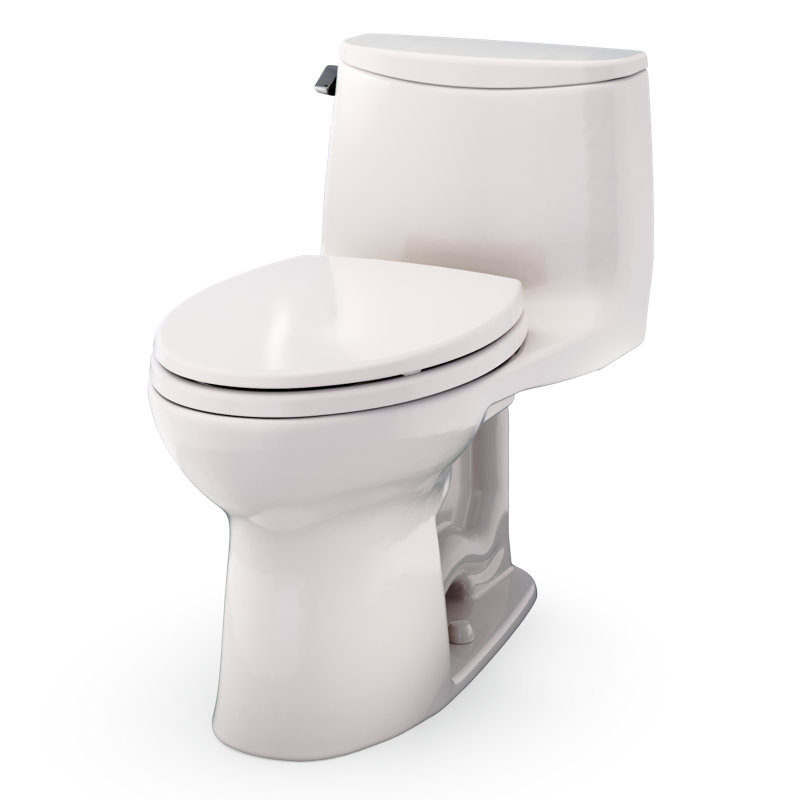 TOTO Ultramax One-Piece Elongated 1.28 GPF Universal Height Toilet with CEFIONTECT and SS114 SoftClose Seat, Sedona Beige - MS608114CEFG#12