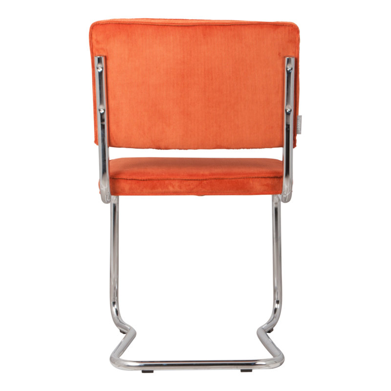 Ridge Kink Upholstered Dining Chair, Green, Silver