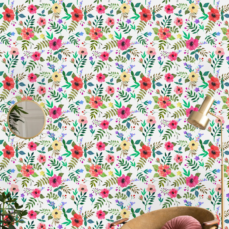 Rouleau de papier peint adhésif Postville, 16.67" L x  25" W