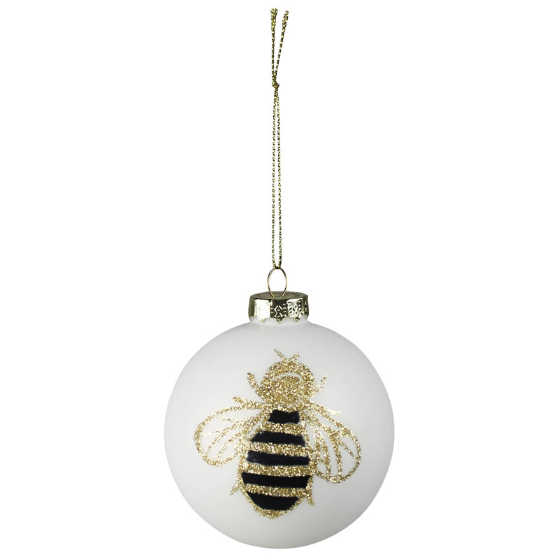 Ornement boule de Noël abeille