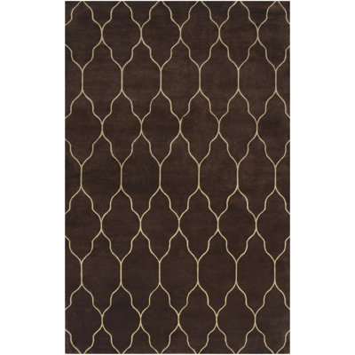 Gates Wool Geometric Area Rug in Brown