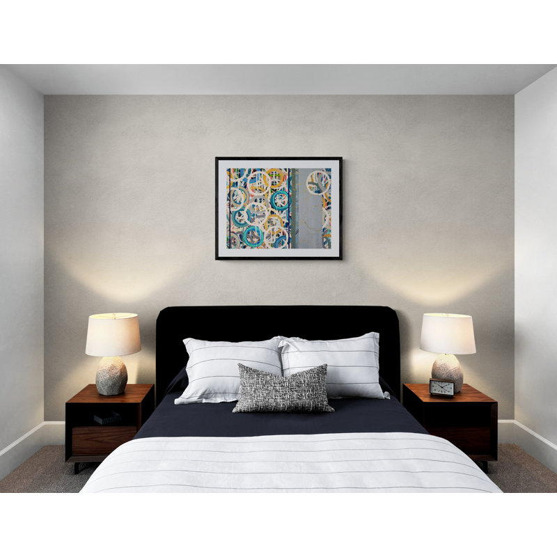 Radian Grid Print by Kari Souders, Black Framed Paper, 25.25" H x 31.25" W