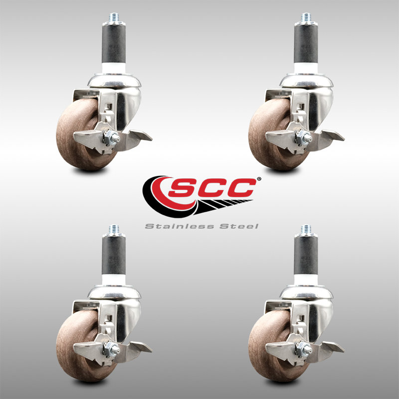 Stem Caster, 3.5" H x 3.5" W