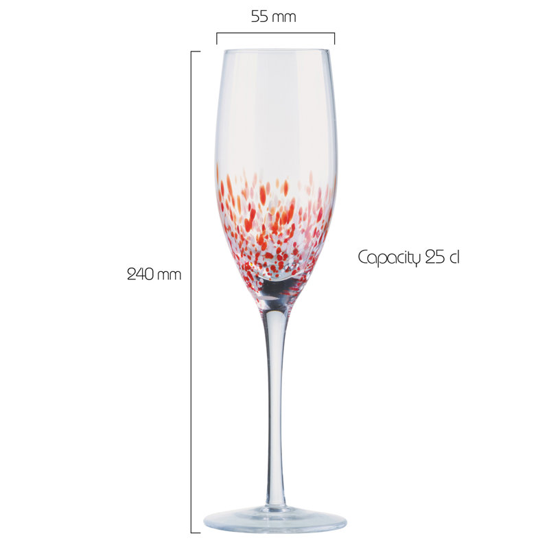 Speckle Champagne Flutes