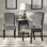 Chaise d'appoint rembourrée en velours Bryn