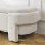Banc rembourré en lin avec grand espace de rangement-163269450
