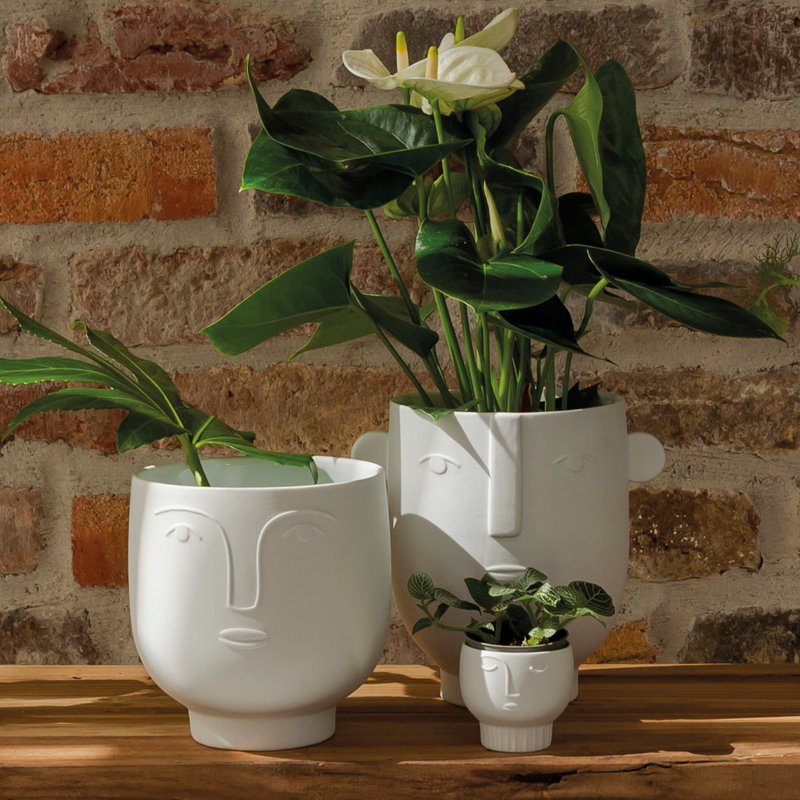 Natural Forms Flower Pots and Tealight Holder Set - 3 Pieces