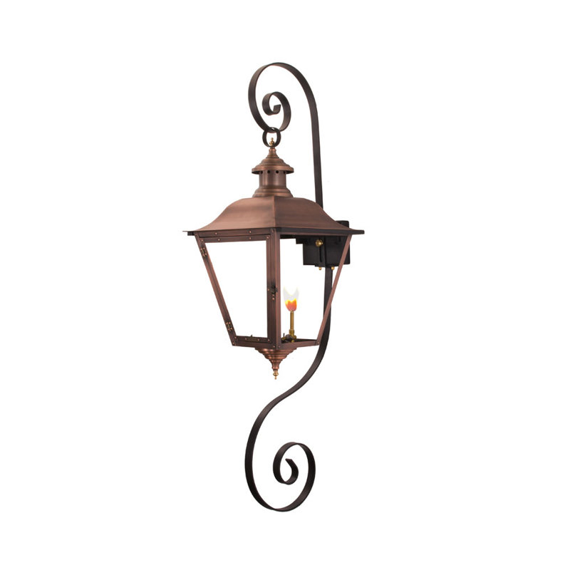 Earlimart Gas Powered Outdoor Lantern, 51" H x 16.25" W x 16" D