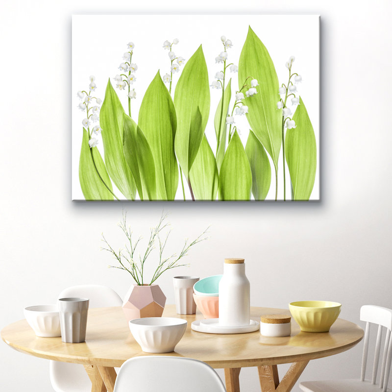 « lilly of the valley », reproduction de photo sur toile, H 12 po x l 16 po x P 1,5 po