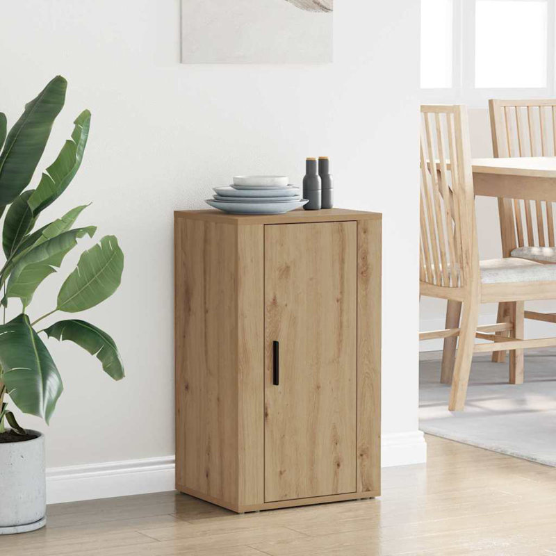 Sideboard Engineered Wood Side Cabinet Home Organiser, Artisan Oak