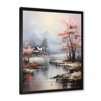 Haylow, paysage romantique nuances de rose bleu II