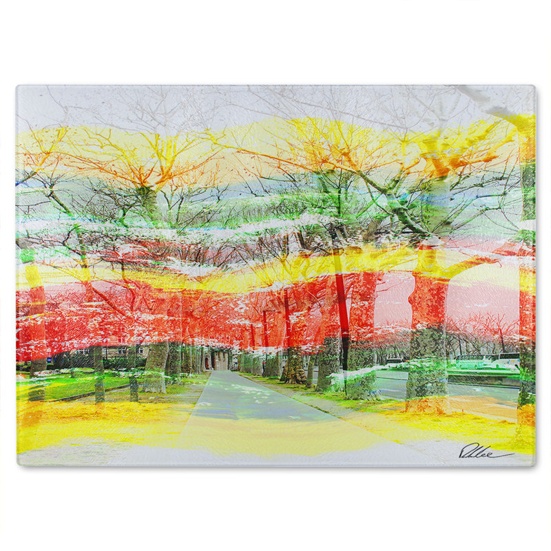 Vanishing Point Glass Chopping Board