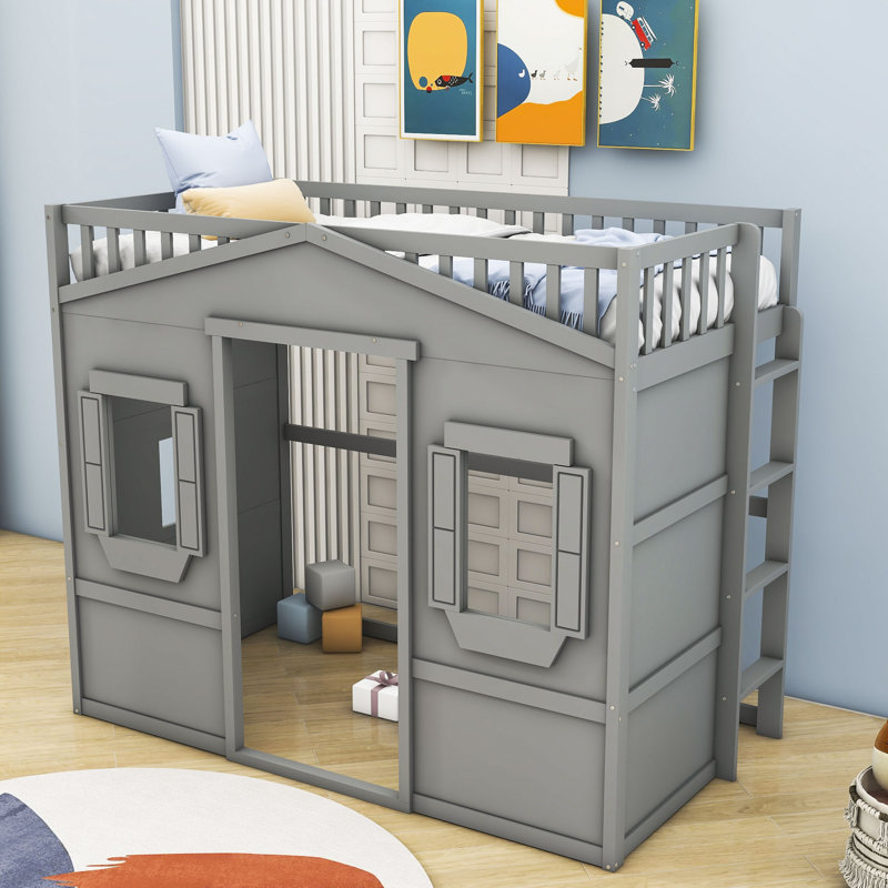 Lit mezzanine simple Geovonni par Harriet Bee, gris