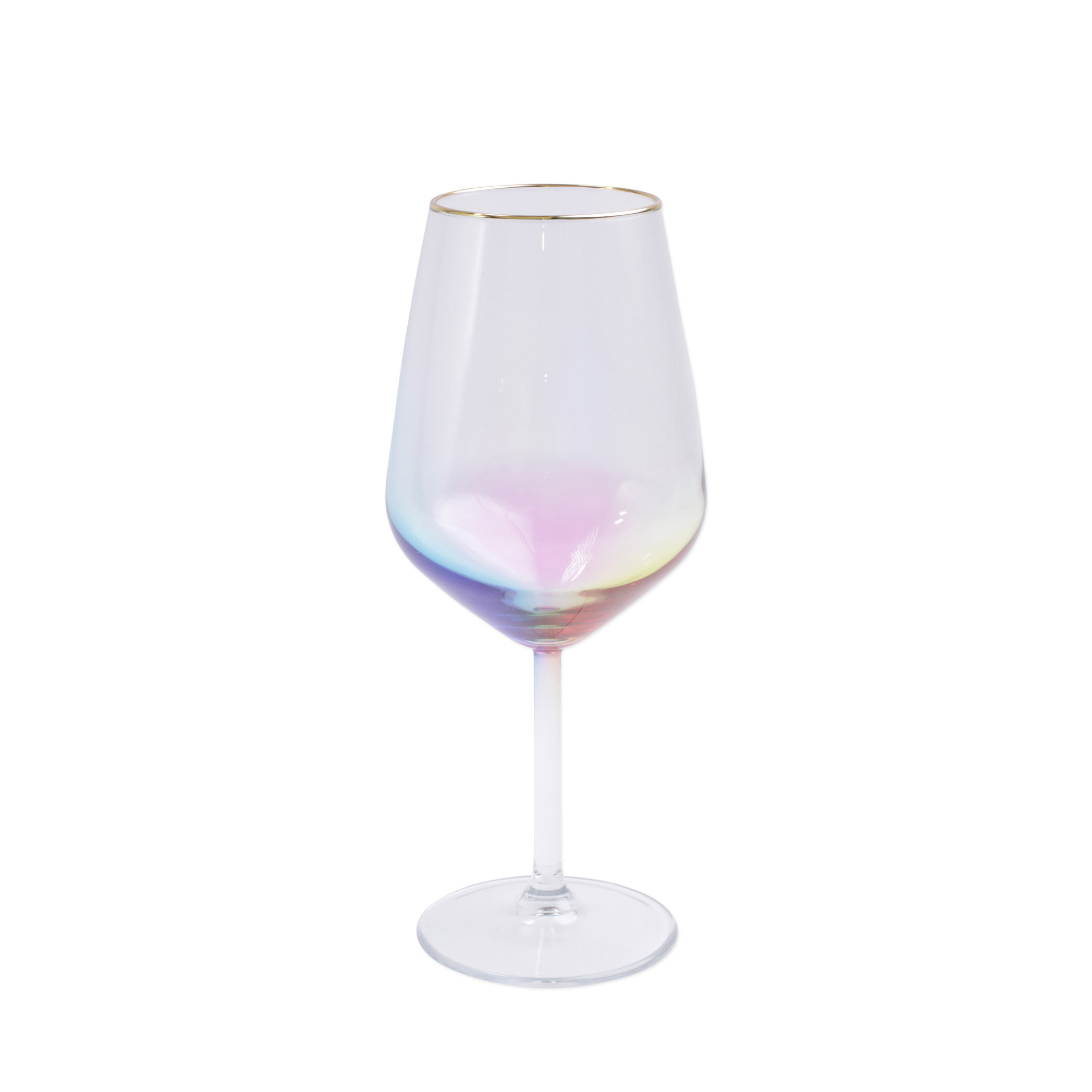 stemless wine glasses Beautiful and unique Iridescent Color Wine Glass  Rainbow