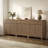 29.1''W Modern Fluted Elegance Sideboard Buffet Cabinet With 1 Drawer And 2 Adjustable Shelves-2054805199