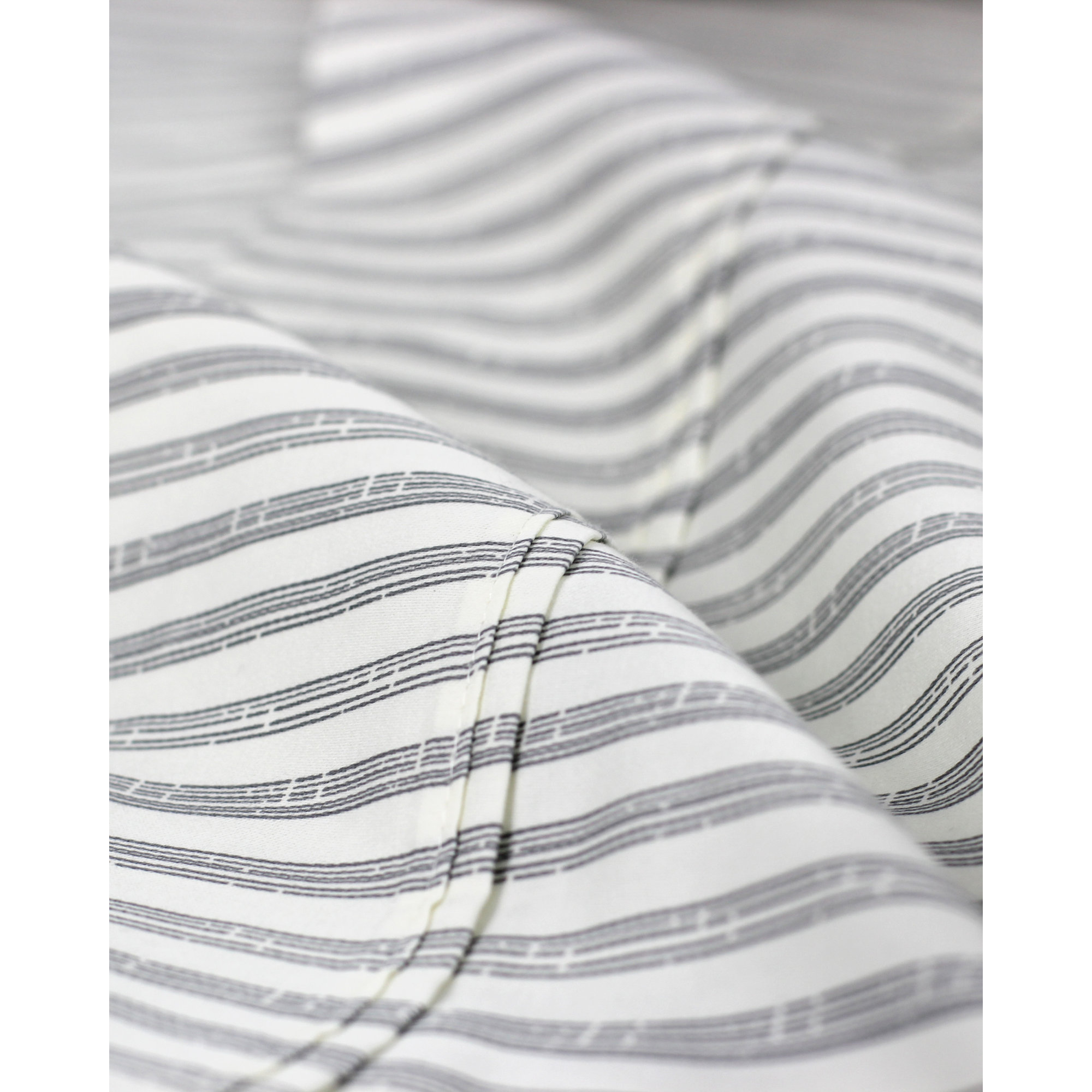 Cobbett Sateen Sheet Set, King, Gray