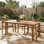 Ullman 68.9" Modern Coastal Acacia Wood Rectangular Outdoor Dining Table With Slatted Top