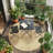 3 Piece Folding Patio Bistro Set, Patio Table & Chairs, No Assembly, Black-373440521