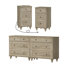 2 Piece Bedroom Set, 2 In 1 Dressers With 6 Drawers & Set Of 2 Nightstands With Drawers