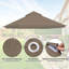 Couvercle de remplacement UV30 + pour pavillon de jardin à 2 niveaux de 10 pi x 12 pi Yescom-106878410-106878409