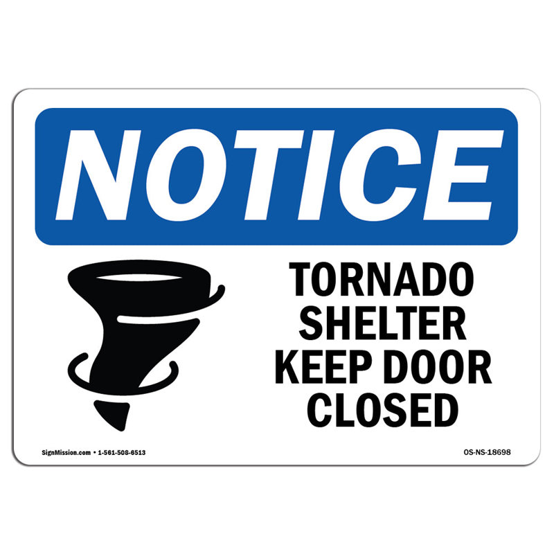 Panneau Tornado Shelter Keep Door Clos