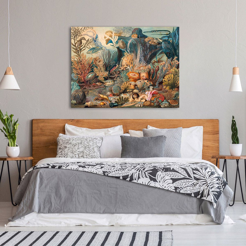 Ocean Life by James M. Sommerville - Wrapped Canvas Art Prints, 50cm H x 70cm W x 4cm D
