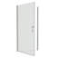 Porte de douche pivotante universelle à ouverture de 1 3/8 po, ouverte à l'extérieur, avec finition en verre trempé de 1/4 po 3272-119869735
