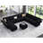 Wylodene 143" W Velvet Modular Sectional Sofa-1080009528