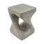 Table de bout torsadée MGO, texture bois résistante aux intempéries