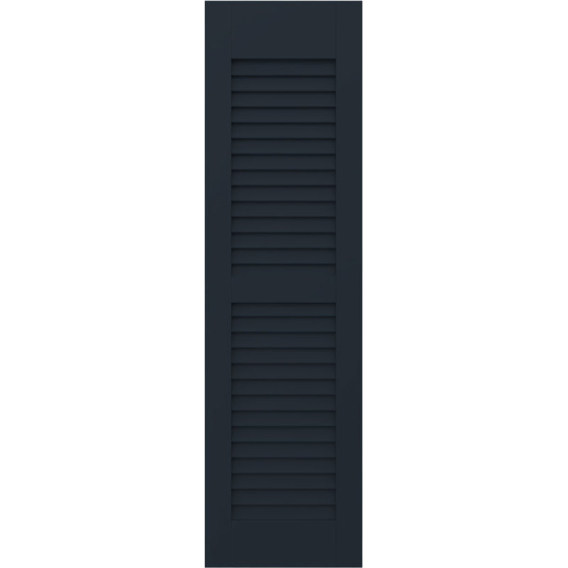 Deux volets à persiennes égales Americraft (par paire), 12", 31", Bleu nuit sans étoile