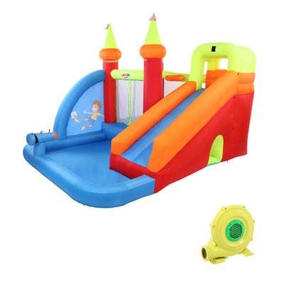 Château sautant gonflable de style sportif avec piscine et glissade (y compris le ventilateur)