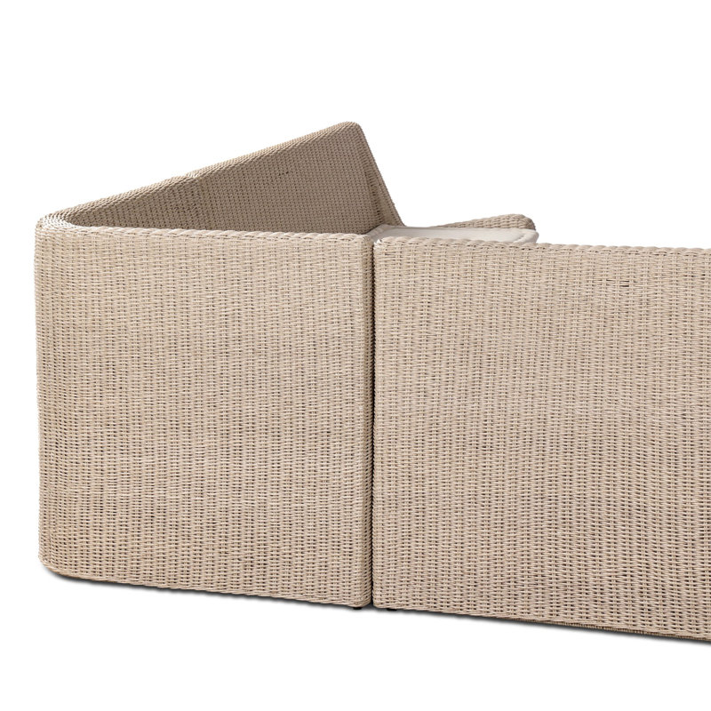 Senna Outdoor L-Shape Dining Banquette