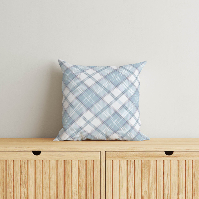 Coussin Diamond, Bleu, H 26 po x l 26 po