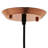 Dimple Half-Sphere Rose Gold Pendant Light-682336623