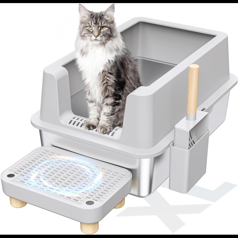 Tucker Murphy Pet™ Stainless Steel Cat Litter Box 