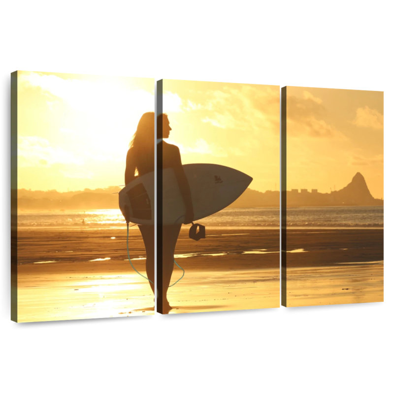 Senne Surfboard Sunset, 28" H x 45" W