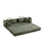Canapé-lit convertible sur pied en chenille avec coussins - Canapé-lit double pliable pour le salon