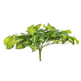 11" Green Artificial Syngonium Bush, 2 Per Bag