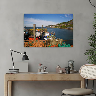 Fishing Harbour At The Pilot Boast Qauy Cobh County Cork Ireland Abstract Contemporary City Architecture Art